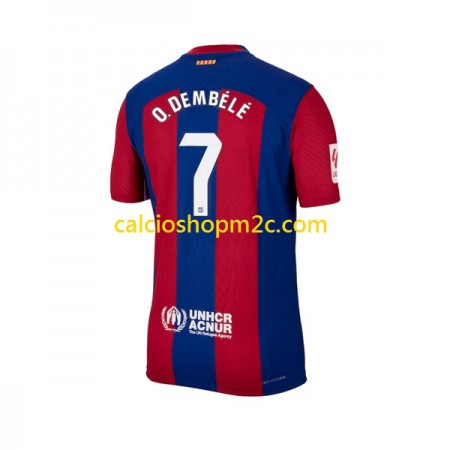 Barcellona Ousmane Dembele 7 Maglia Prima 2023/2024 Manica Corta